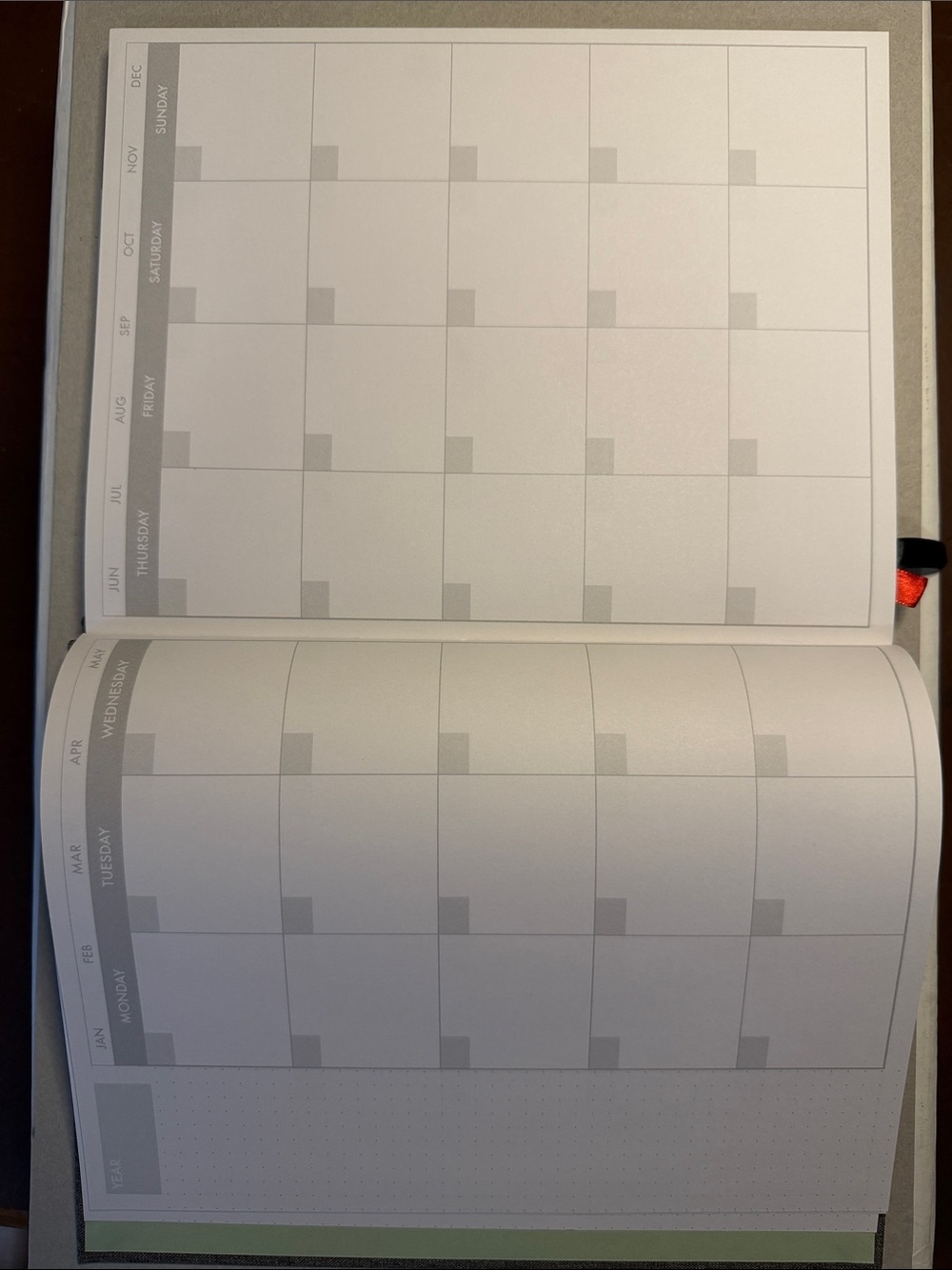 Undated Gray Planner with Gold Foil Text - Picture 2 of 7